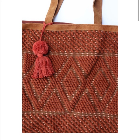 💕HP💕Boho orange tote bag - Picture 2 of 12